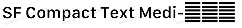 SF Compact Text Medi字体转换